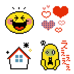 Pixel Smiley face: Cute everyday emoji