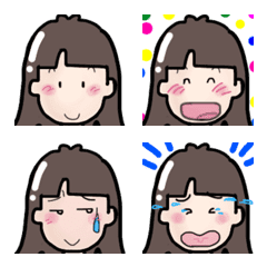 Girl emoji (ver.long hair)