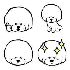 Various Bichon Frise Emoji