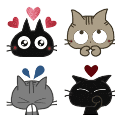 Animation black cat Emoji