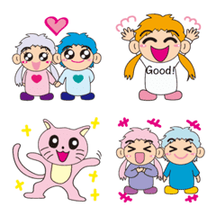 Emoji mama HARURU and papa ARURU