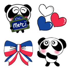 Pretty PANDA French Emoji
