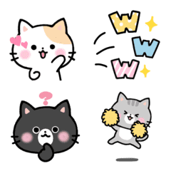moving cute cats emoji – LINE Emoji | LINE STORE