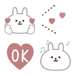 Moving cute rabbit emoji