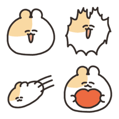 Emoji of a loose hamster