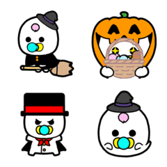 Hagechobin-chan's Halloween emoji