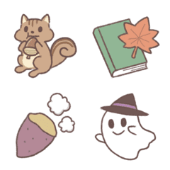 Simple emoji for autumn