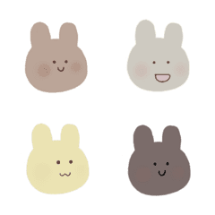 Colorful cute cute rabbit Emoji
