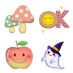 Pretty pastel animation Emoji autumn