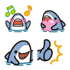 It works! Small shark cute Emoji