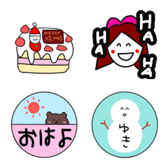 winter kawaii emoji