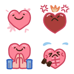 hati kecil Emotikon Animasi