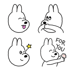 White cute dog Emoji