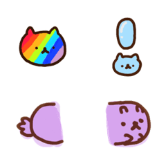 Meow Meow and Candy Hamster 40 Stickers