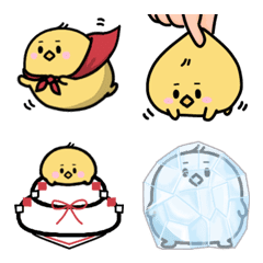 Chick cute winter emoji