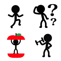 funny stick figure – LINE Emoji | LINE STORE