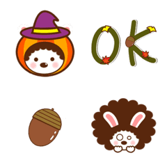 Afro Rabbit Emoji [Fall]