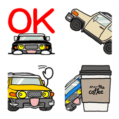 Nobu's off-road vehicle animation emoji