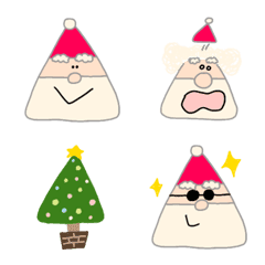Onigiri Santa stamp