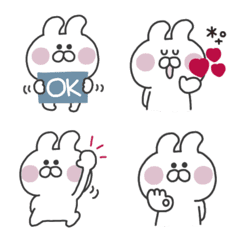 simple White Rabbit Emoji #2