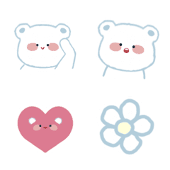 Light blue bear emoji