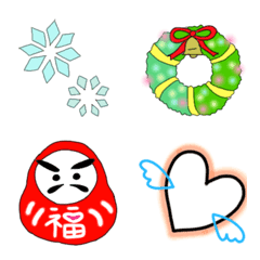 Emojis that are active in winter.