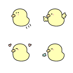 simple chick emoji happy