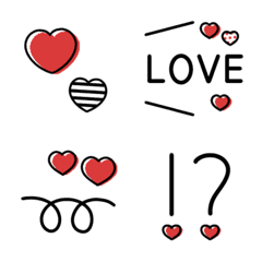 A lot of hearts are cute emoji