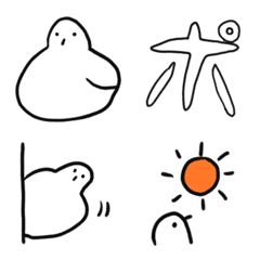 white pigeon Surrealism Emoji