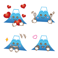 Lucky words & Mt. Fuji.Emoji ver.1