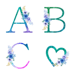blue and green gradation emoji