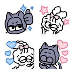 Move! good friends Usako and Mi-ko Emoji