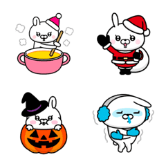 Winter Small Rabbits Emoji