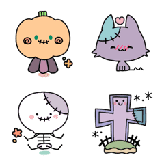 Cute and heartwarming Halloween emoji