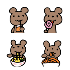 bear glutton move emoji