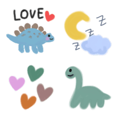 cute and colorful dinosaurs