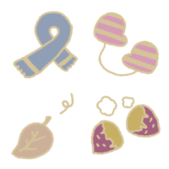 simple and cute winter emoji