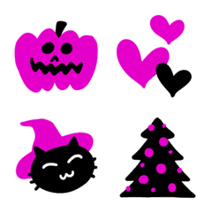 Pink,black halloween,autumn,xmas