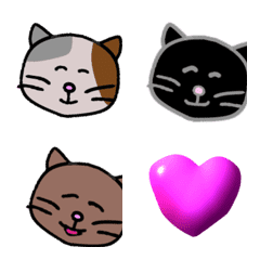 Emoji of animated cats