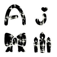 Glitter moves! English Gothic Emoji 2