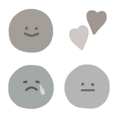 dull color face emoji*