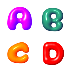 Animation Emoji of  Upper-case letters
