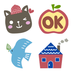 Simple Scandinavian-style emoji