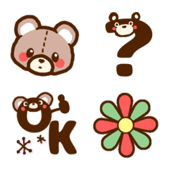 Bear's fun winter emoji