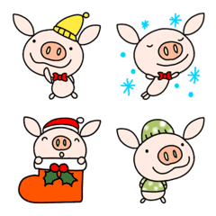yuko's pig ( winter ) Emoji