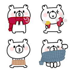 simple  bear winter Emoji #2