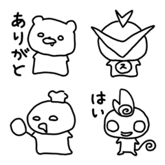 Rakumon Rakugaki monsters Emoji