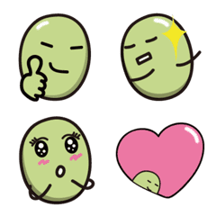 Green Bean Sticker Emoji