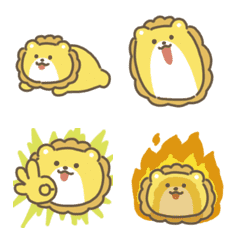 Emoji singa bergerak