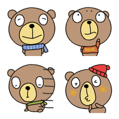yuko's bear ( winter ) Emoji